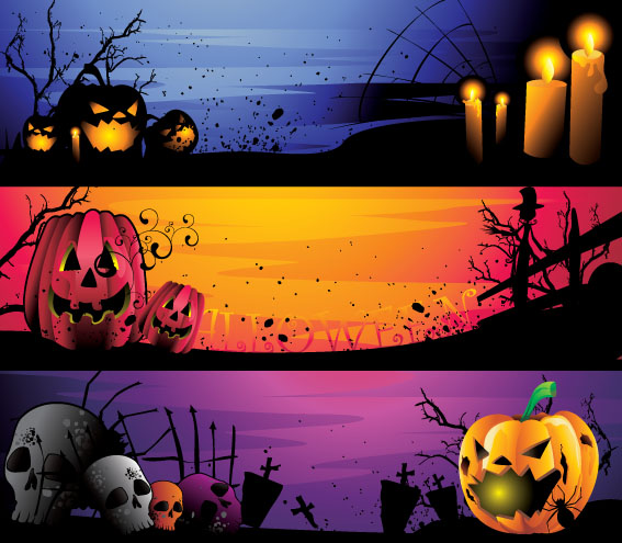 free vector Halloween cartoon images vector